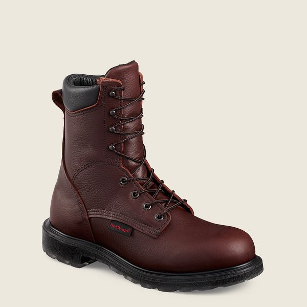 レッド ウィング(Red Wing) SuperSole® 2.0 - 8インチの安全つま先 ブーツ メンズ ボルドー JP14530